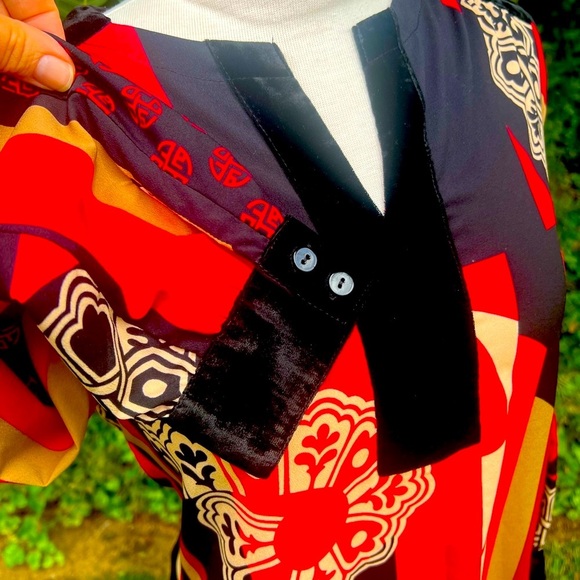 CHICO’S Multicolor Patterned Women's Top - Picture 5 of 7